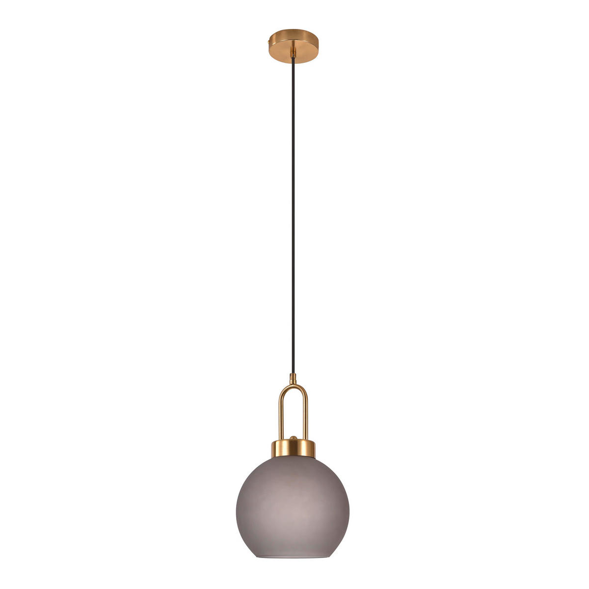 HÄNGLAMPA 25/33 cm  - mässingsfärgad/grå, Basics, metall/glas (25/33cm) - Ambia Home