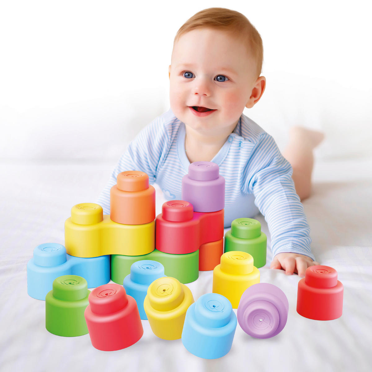 BAUSTEINE  - Multicolor, Basics, Kunststoff (30,5/30,5/7cm)