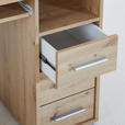 SCHREIBTISCH 120/67/75 cm  in Eiche Artisan  - Silberfarben/Eiche Artisan, Basics, Holz/Kunststoff (120/67/75cm) - Carryhome