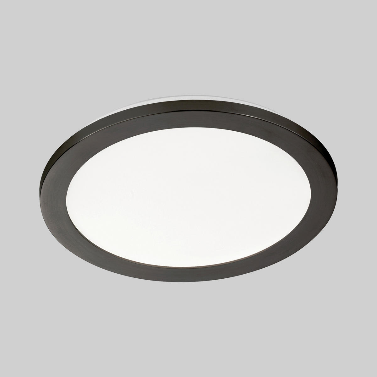 LED-DECKENLEUCHTE Flat 30 cm  - Sandfarben/Schwarz, Design, Glas/Metall (30cm) - Schöner Wohnen