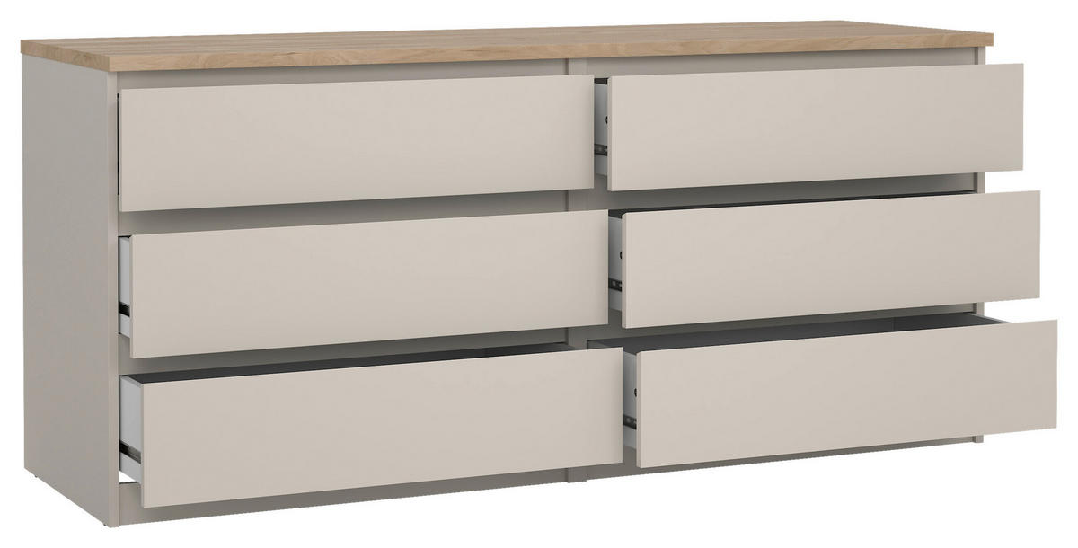 SIDEBOARD  in 153,8/70,1/50 cm  - Kaschmir/Eichefarben, Basics, Holzwerkstoff (153,8/70,1/50cm) - Boxxx