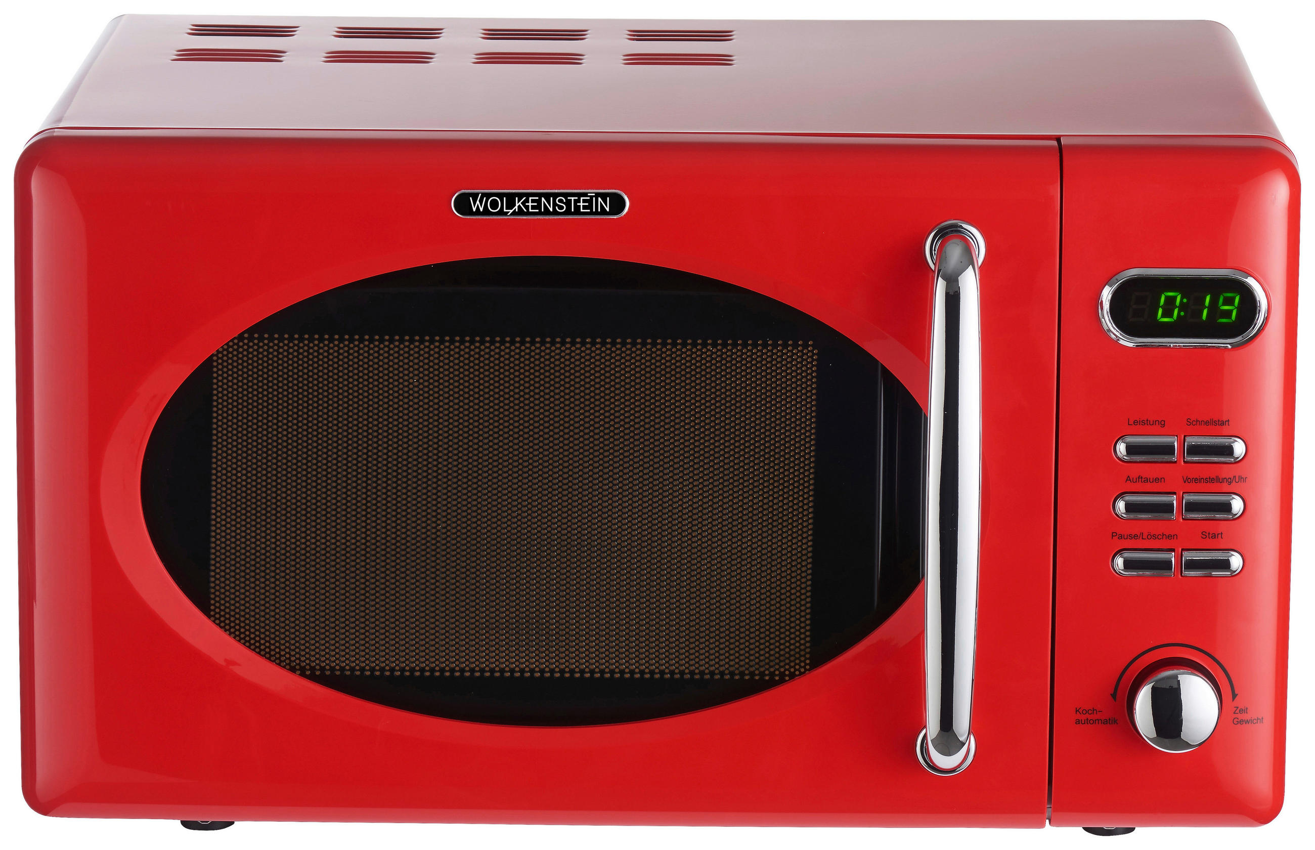 MIKROWELLE WMW720 FR ROT  - Rot, Basics, Metall (46/26/37cm) - Wolkenstein