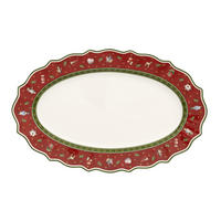PLADENJ      38/23,5 cm        - rdeča/bela, Design, keramika (38/23,5cm) - Villeroy & Boch