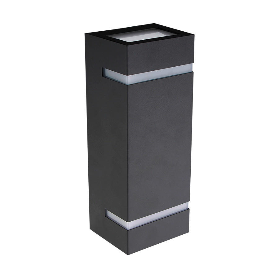 APLICĂ DE EXTERIOR - gri închis/opal, Basics, plastic/metal (7.5/23.8/9.5cm)
