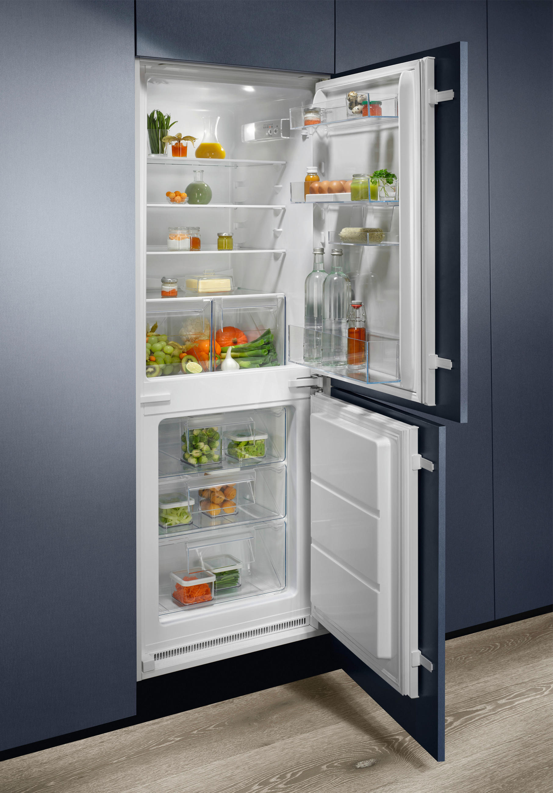 KÜHL-GEFRIER-KOMBINATION KNS5LE16S  - Weiß, Basics, Kunststoff/Metall (54,8/157,2/54,9cm) - Electrolux