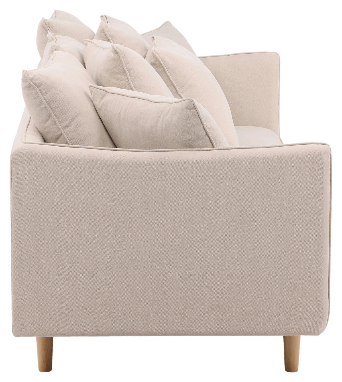 2-SITZER-SOFA in Beige  - Beige, Design, Holz/Textil (240/91/92cm) - Livetastic
