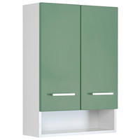 HÄNGESCHRANK 50/71/20 cm  - Silberfarben/Weiß, MODERN, Holzwerkstoff/Metall (50/71/20cm) - Held