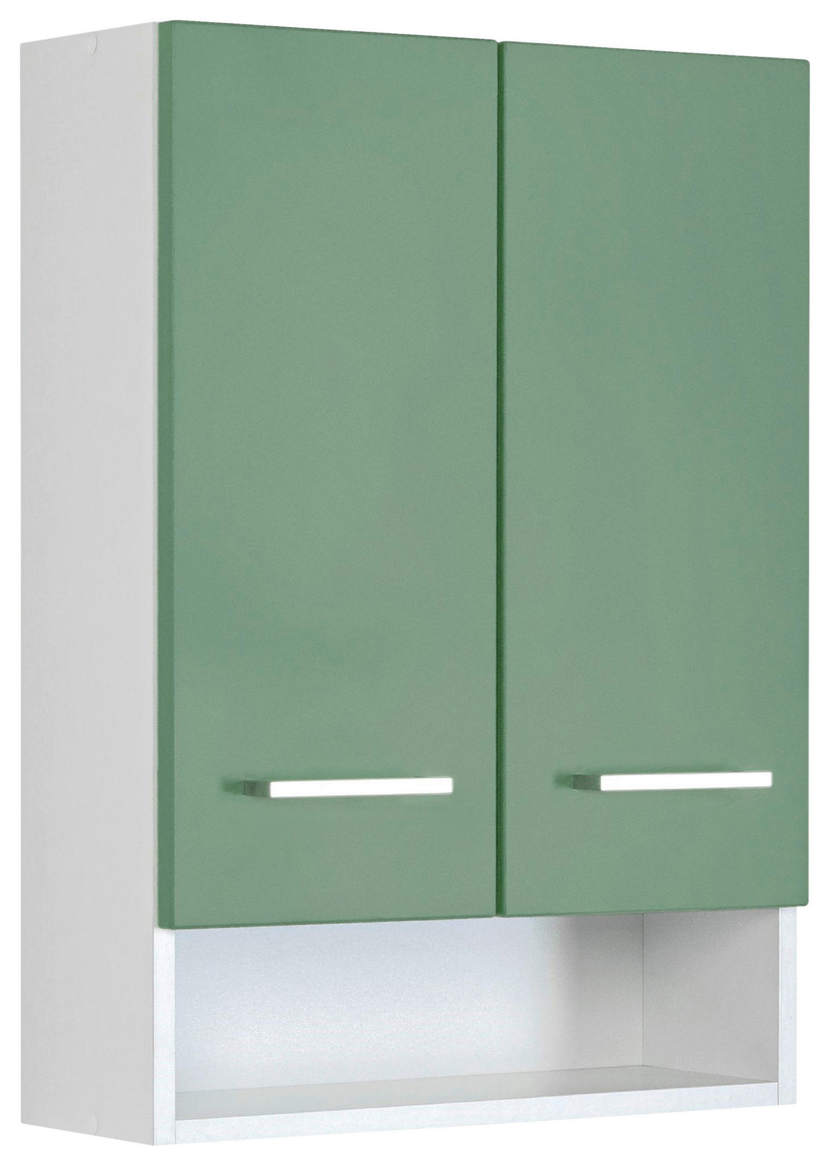 HÄNGESCHRANK 50/71/20 cm  - Silberfarben/Weiß, MODERN, Holzwerkstoff/Metall (50/71/20cm) - Held