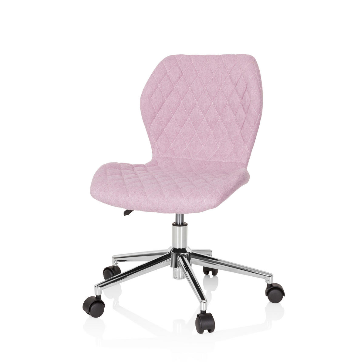 OTOČNÁ ŽIDLE PRO MLÁDEŽ, růžová - růžová, Basics, textil/plast (47/73-83/43cm) - MID.YOU