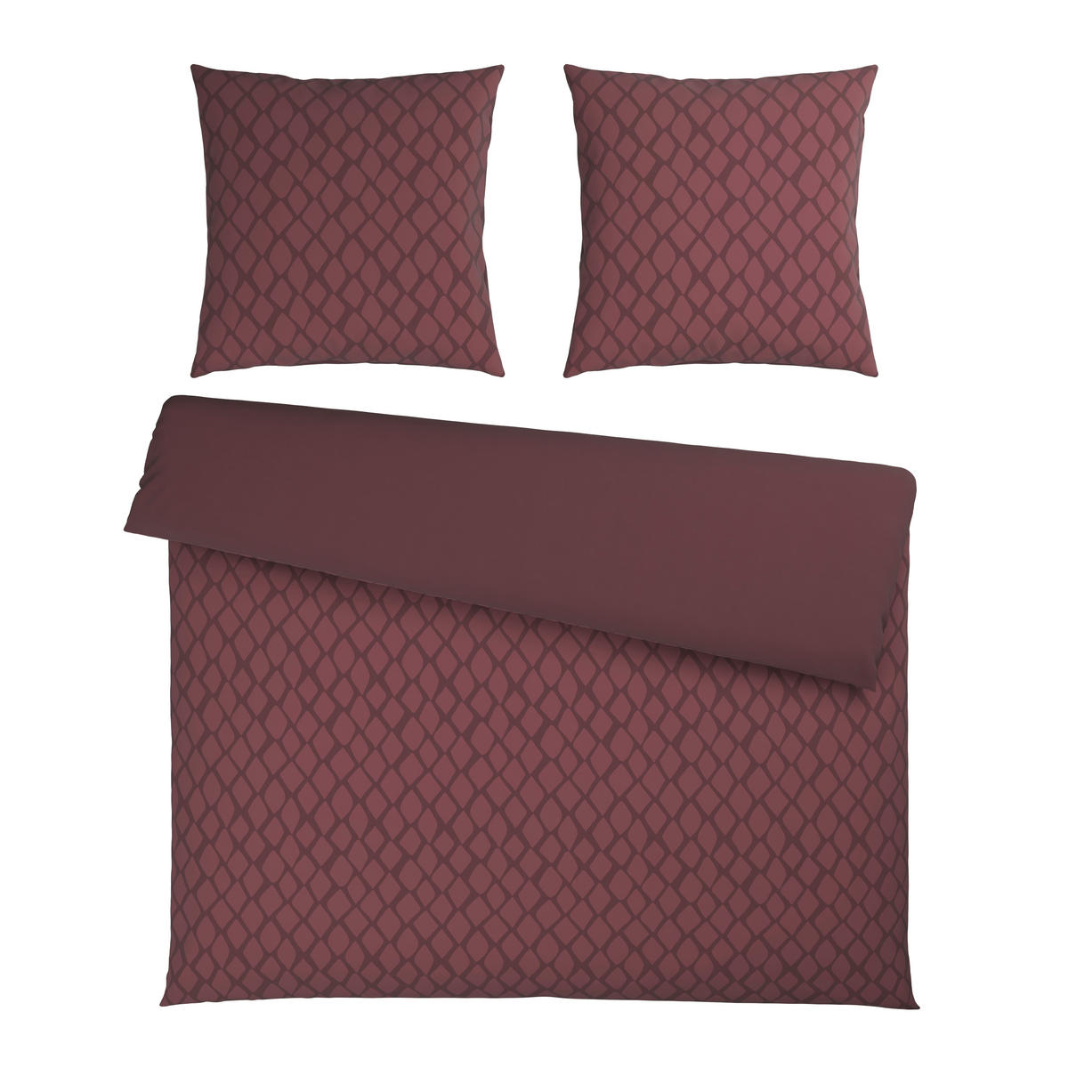 WENDEBETTWÄSCHE SNAKO Satin 200/200 cm  - Kirschrot, Design, Textil (200/200cm) - Dieter Knoll