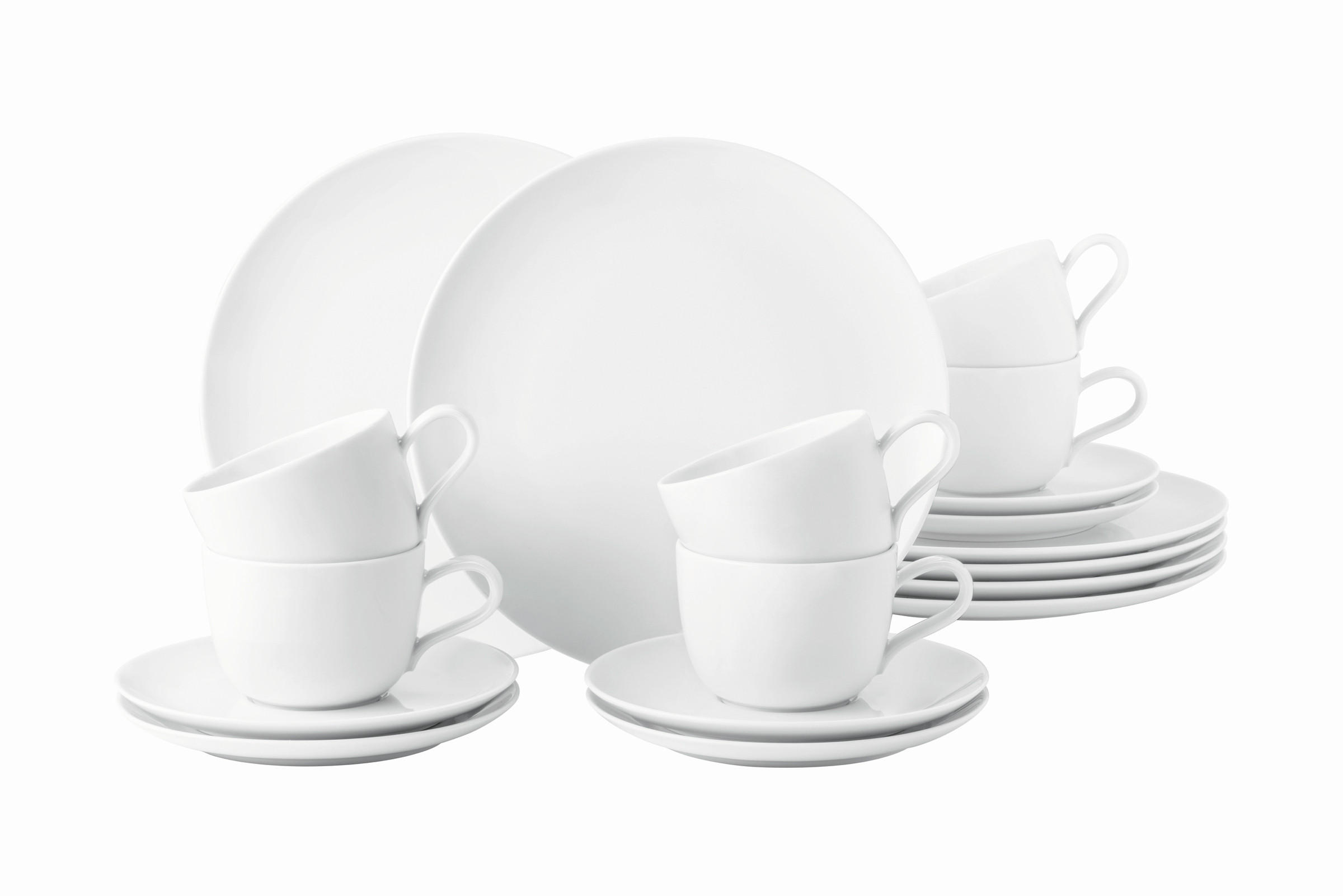 KÁVOVÁ SOUPRAVA porcelán keramika  - bílá, Basics, keramika - Seltmann Weiden