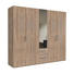 DREHTÜRENSCHRANK 5-türig Sonoma Eiche - Alufarben/Sonoma Eiche, KONVENTIONELL, Glas/Holzwerkstoff (250/216/58cm) - Hom`in DREHTÜRENSCHRANK 5-türig Sonoma Eiche - Alufarben/Sonoma Eiche, KONVENTIONELL, Glas/Holzwerkstoff (250/216/58cm) - Hom`in
