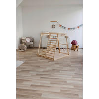 KLETTERGERÜST - Birkefarben/Weiß, Basics, Holz (115/110/113cm)