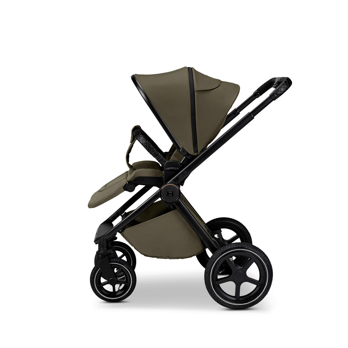 KOMBIKINDERWAGEN  Gio 2.0  Moss  - Olivgrün, Basics (84/61/114cm) - Moon