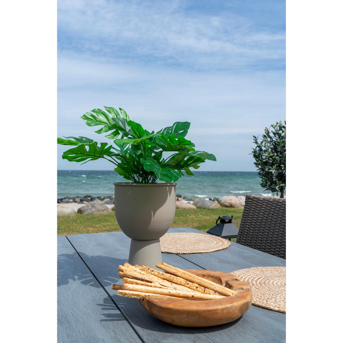 DEKOSCHALE - Teakfarben, Basics, Holz (30/10/30cm)