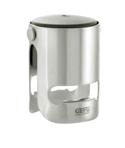 ZATVARAČ ZA FLAŠE - boja nerđajućeg čelika/crna, Osnovno, metal/plastika (4,2/3,8/5,3cm) - Gefu