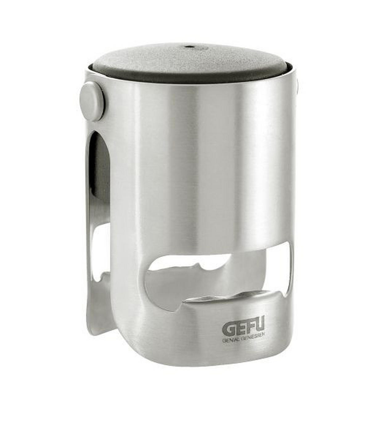 ČEP ZA BOCE Sparky  - boje oplemenjenog čelika/crna, Basics, metal/plastika (4,2/3,8/5,3cm) - Gefu