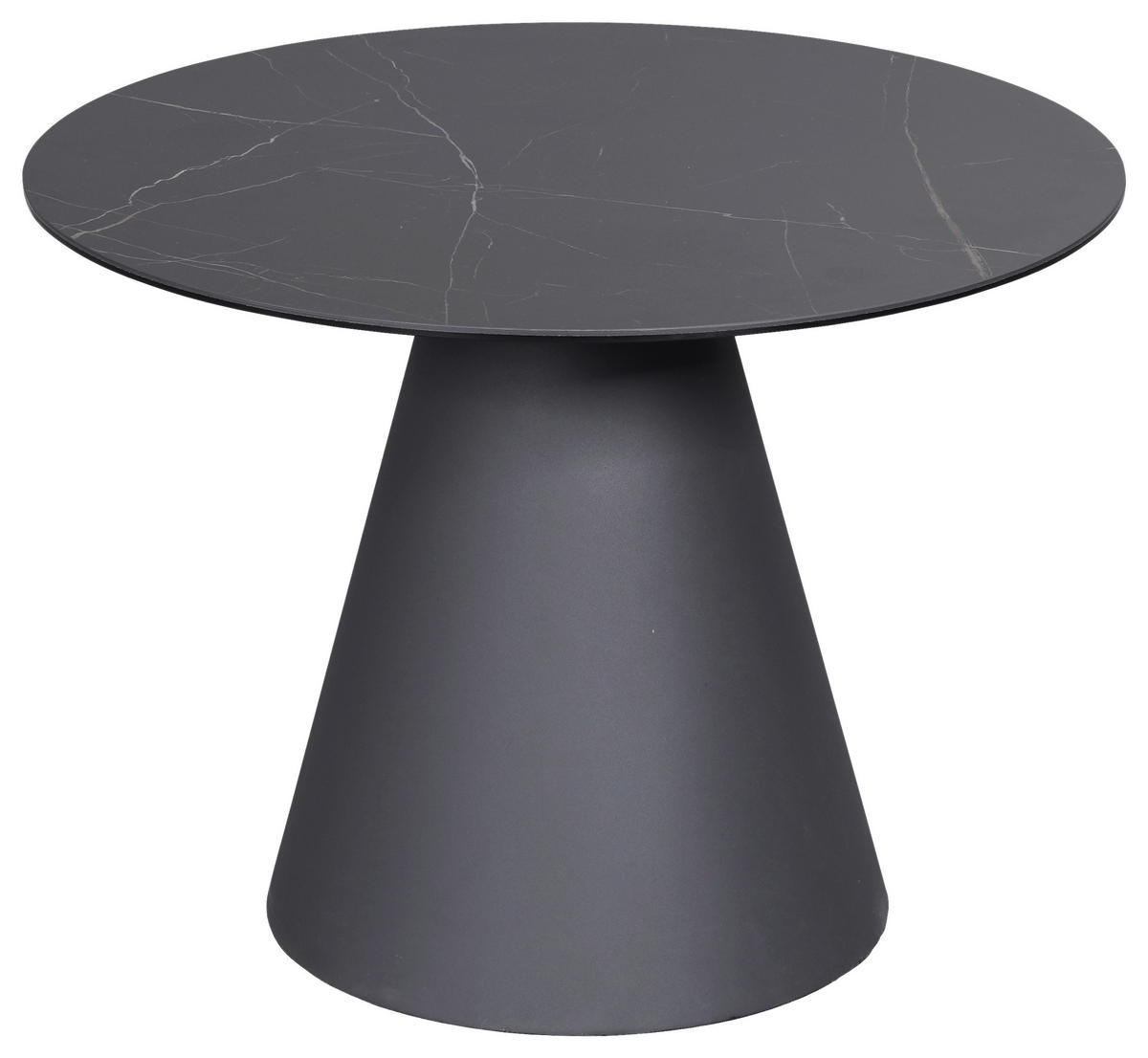 BEISTELLTISCH 60/60/44 cm Anthrazit, Schwarz rund  - Anthrazit/Schwarz, Design, Glas/Keramik (60/60/44cm) - Dieter Knoll