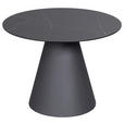 BEISTELLTISCH 60/60/44 cm Anthrazit, Schwarz rund  - Anthrazit/Schwarz, Design, Glas/Keramik (60/60/44cm) - Dieter Knoll
