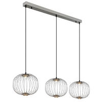 LED-HÄNGELEUCHTE 126/30/150 cm  - Chromfarben/Schwarz, Design, Kunststoff/Metall (126/30/150cm)