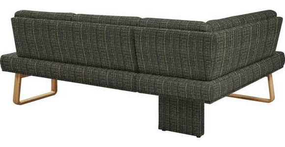 ECKBANK 174/265 cm in Grün, Eichefarben - Eichefarben/Grün, Design, Holz/Textil (174/265cm) - Dieter Knoll