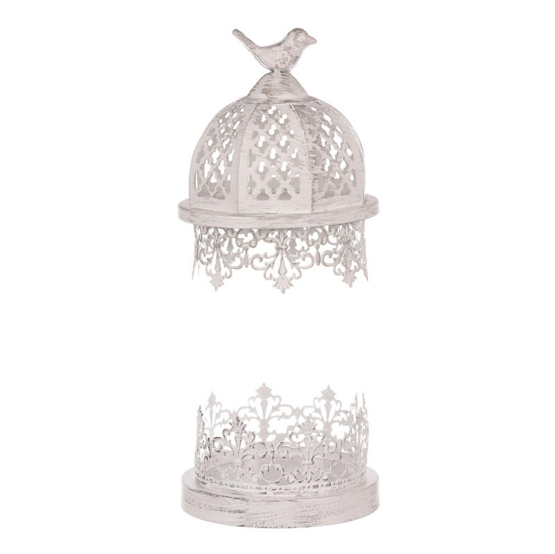 LUCERNA kov - bílá, Trend, kov (15/36/15cm)