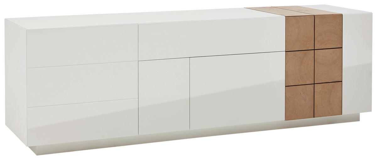 LOWBOARD QUADRA QUADRA Eichefarben  210/66/52 cm  - Eichefarben, Design, Holz/Holzwerkstoff (210/66/52cm) - Ambiente