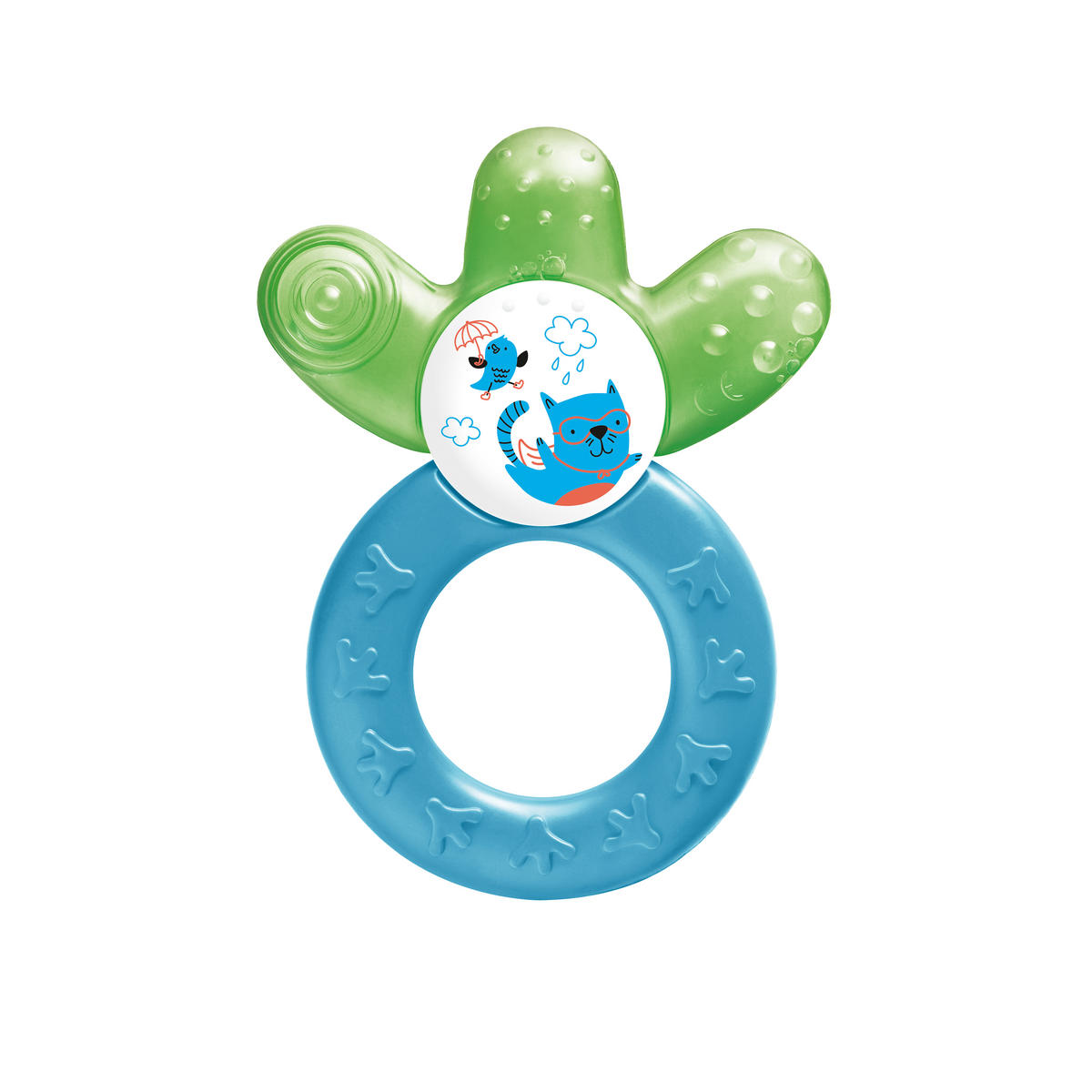 BEIßRING 4 Monat(e)  - Blau/Rosa, Basics (17,5/11,7/2,2cm) - MAM