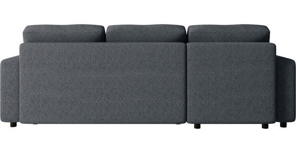 ECKSOFA Anthrazit Webstoff  - Anthrazit/Schwarz, MODERN, Kunststoff/Textil (150/240cm) - Xora