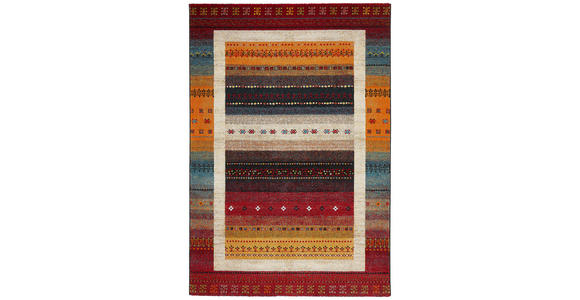 WEBTEPPICH 133/190 cm Cassandra  - Rot/Multicolor, KONVENTIONELL, Textil (133/190cm) - Novel