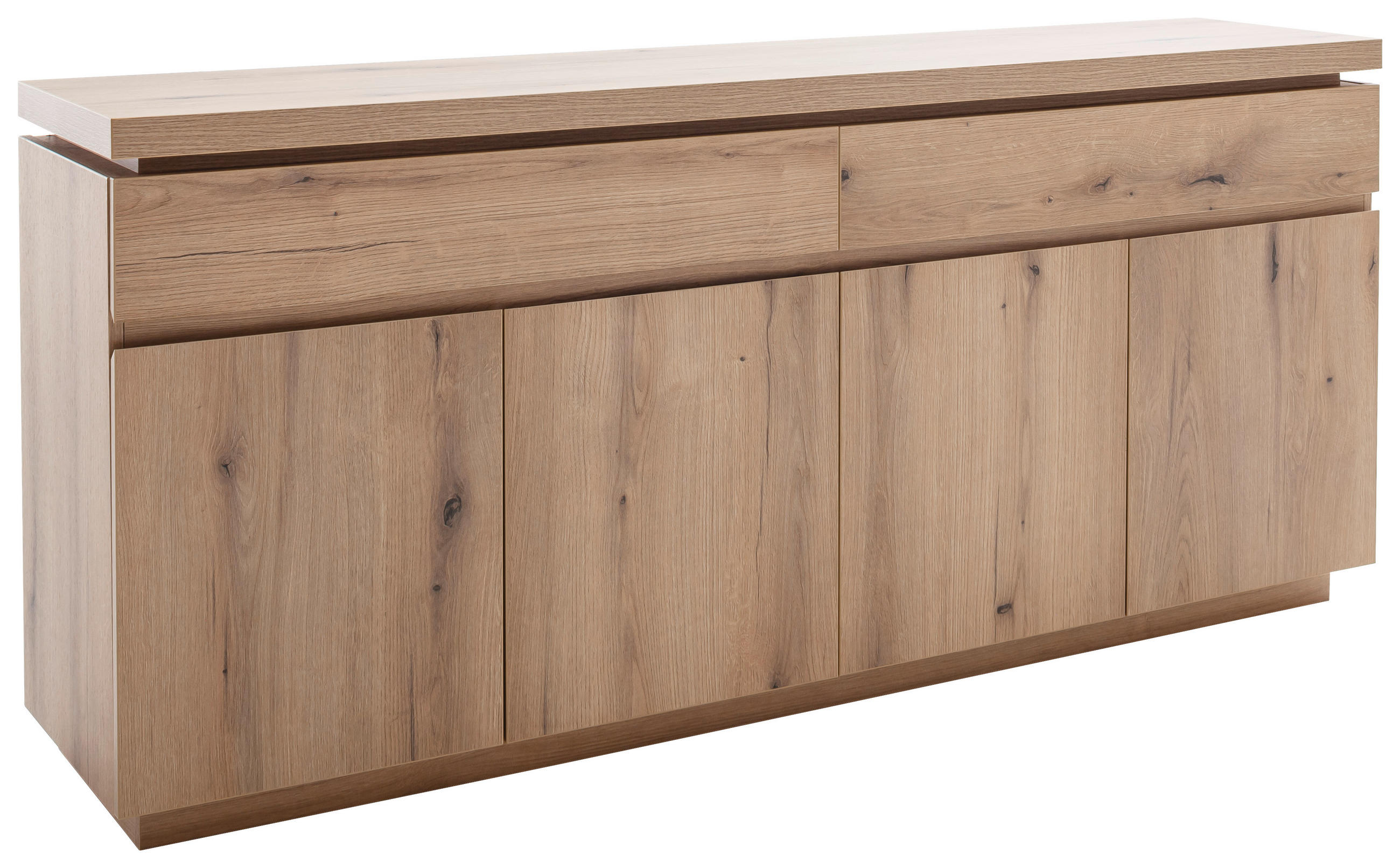 SIDEBOARD  180/81/40 cm 2 Schublade(n)  - Eichefarben, Design, Holzwerkstoff (180/81/40cm) - Livetastic
