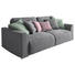 SCHLAFSOFA in Textil, Holzwerkstoff Grau - Pink/Silberfarben, Design, Holzwerkstoff/Kunststoff (250/87/129cm) - Carryhome SCHLAFSOFA in Textil, Holzwerkstoff Grau - Pink/Silberfarben, Design, Holzwerkstoff/Kunststoff (250/87/129cm) - Carryhome