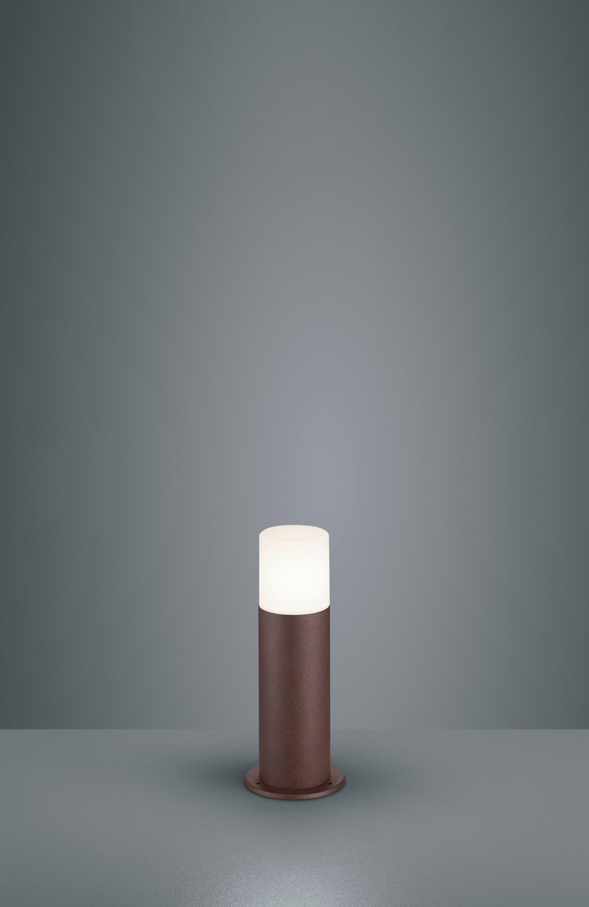 WEGELEUCHTE 12/30 cm   - Rostfarben/Weiß, Design, Kunststoff/Metall (12/30cm) - Trio Leuchten