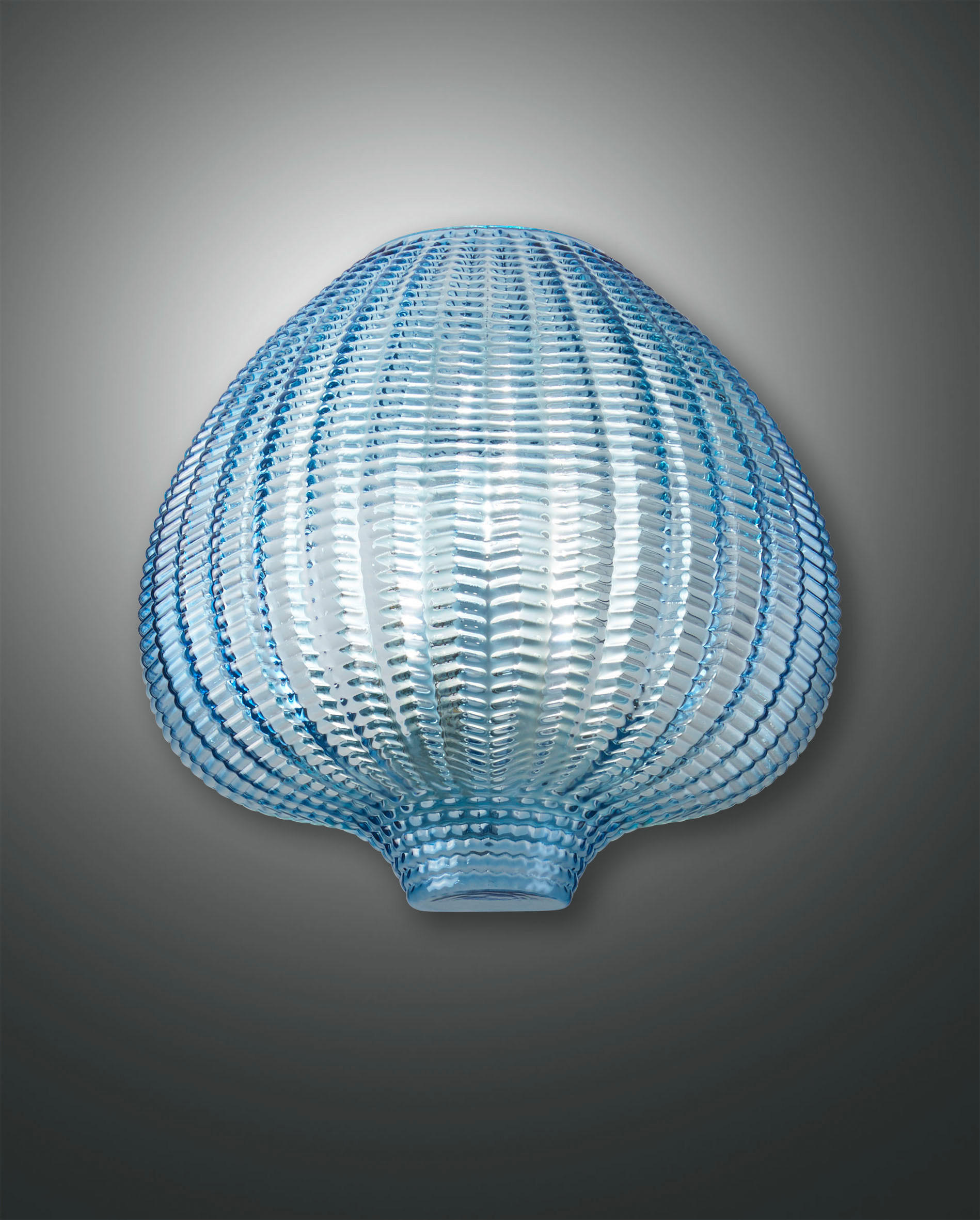 WANDLEUCHTE Olbia 26/25/15 cm   - Blau, Design, Glas/Metall (26/25/15cm) - Fabas Luce