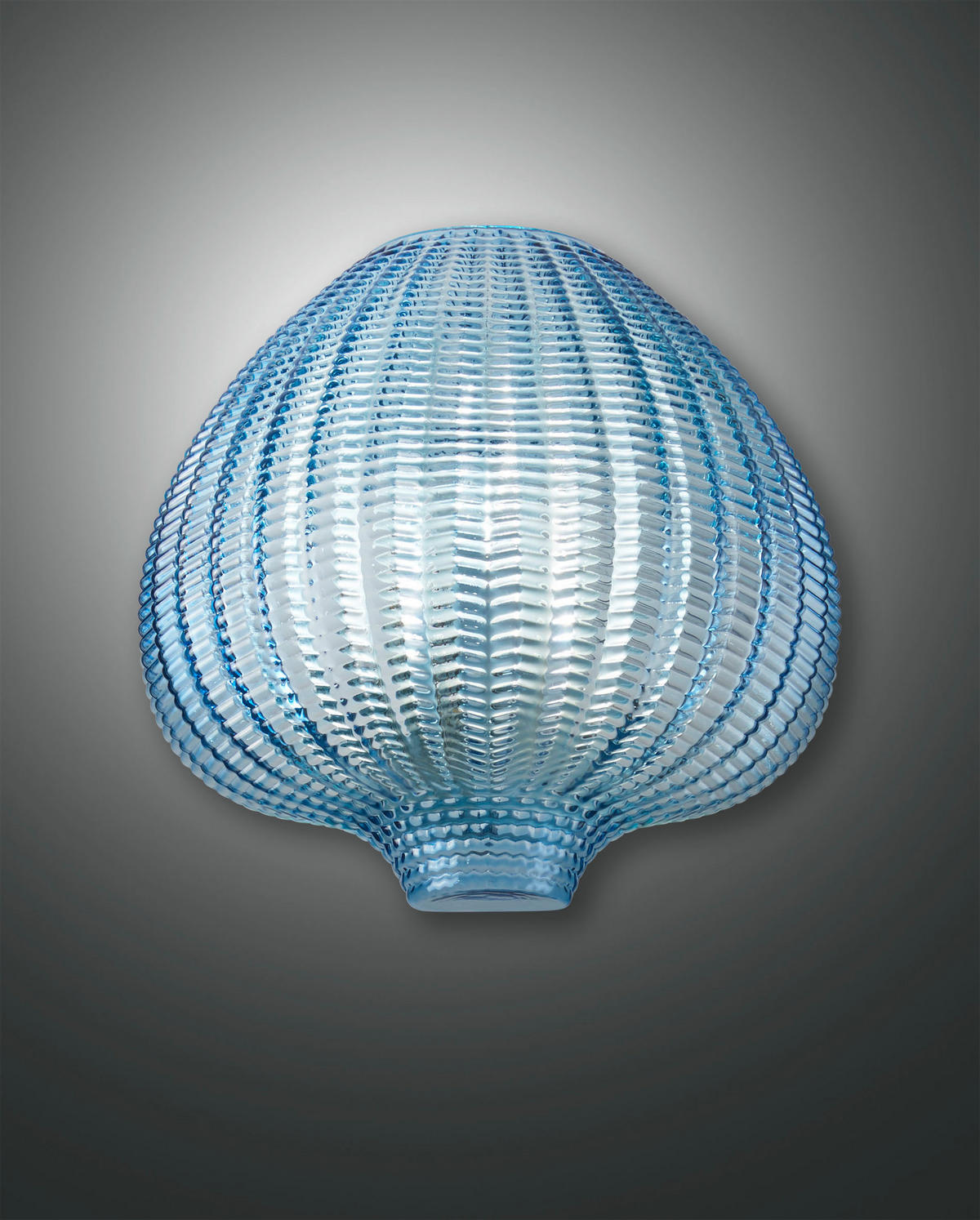 WANDLEUCHTE Olbia 26/25/15 cm   - Blau, Design, Glas/Metall (26/25/15cm) - Fabas Luce