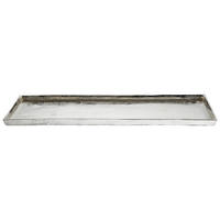 TABLETT Metall  - Nickelfarben, Basics, Metall (77/29/3cm) - Ambia Home