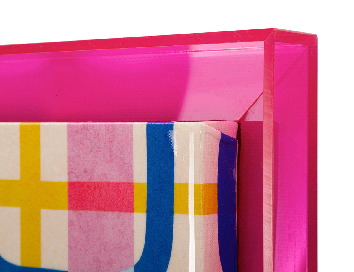 LEINWANDBILD  - Magenta, Basics, Holz/Kunststoff (60/80/3.3cm)