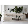 ECKSOFA Greige Struktur  - Greige/Schwarz, Design, Kunststoff/Textil (205/284cm) - Xora