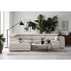 ECKSOFA in Struktur Greige  - Greige/Schwarz, Design, Kunststoff/Textil (205/284cm) - MID.YOU