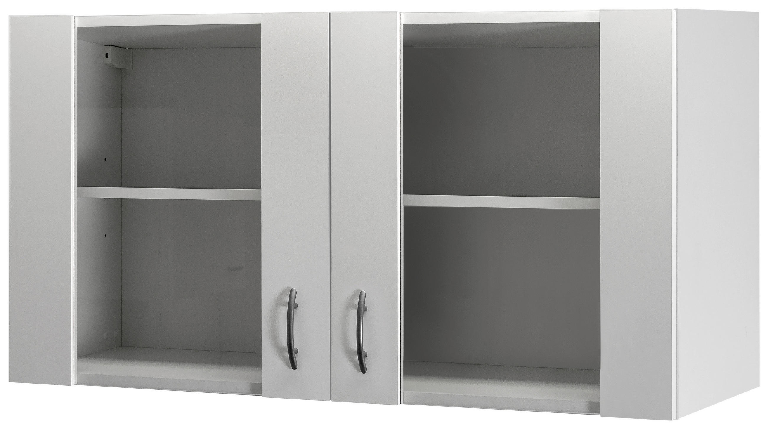 KÜCHENOBERSCHRANK 100/54,8/32 cm  in Weiß  - Edelstahlfarben/Weiß, Holzwerkstoff/Kunststoff (100/54,8/32cm) - FlexWell