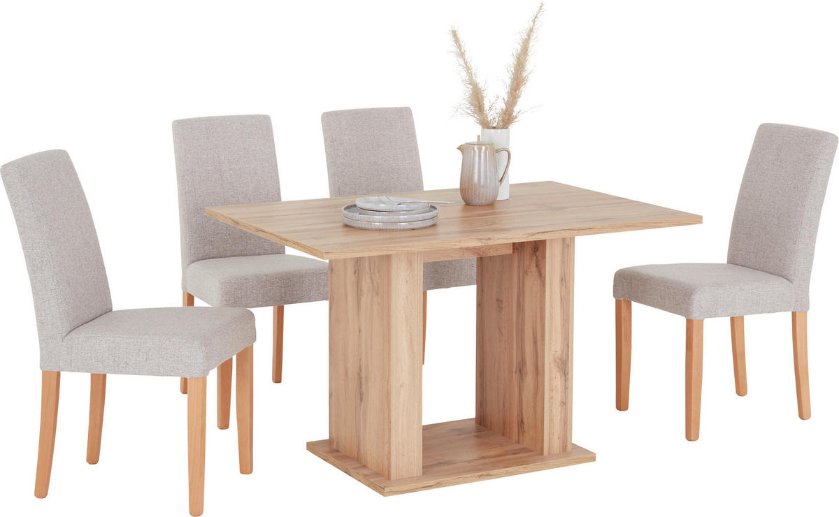 ESSTISCH rechteckig Eichefarben  - Eichefarben, MODERN, Holzwerkstoff (120/80/74cm) - home24