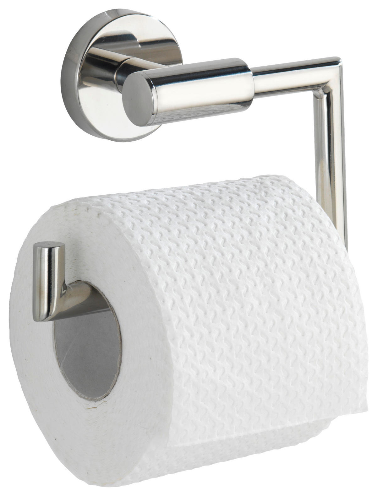 TOILETTENPAPIERHALTER - Chromfarben, Basics, Metall (15/10,5/6,5cm) - Wenko