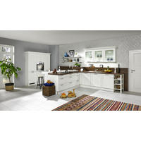 KUHINJA PO MERI - bela, Design, leseni material - Moderano