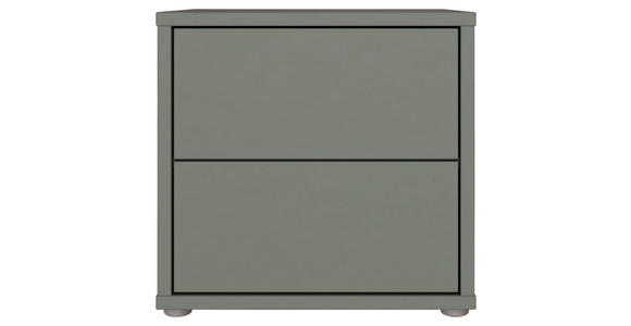 NACHTSCHRANK 50/48/42 cm  - Salbeigrün/Silberfarben, Trend, Holzwerkstoff/Kunststoff (50/48/42cm) - Carryhome