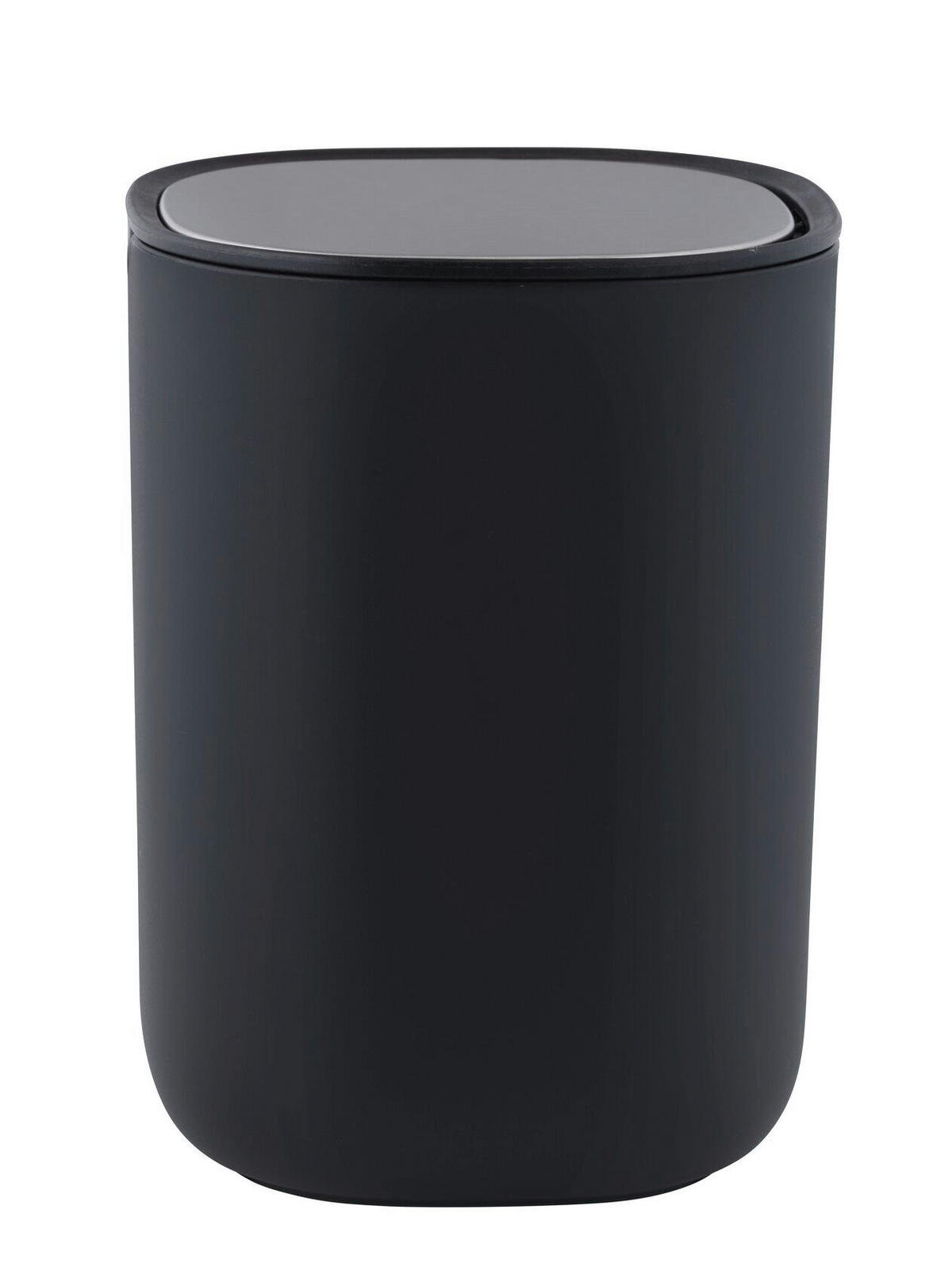 SCHWINGDECKELEIMER 1,5 L  - Schwarz, Basics, Kunststoff/Metall (11,5/16/11,5cm) - Wenko