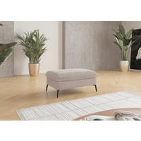HOCKER Flachgewebe Greige  - Greige/Creme, KONVENTIONELL, Textil/Metall (104/47/69cm) - Sit & More