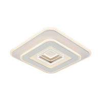 STROPNÍ LED SVÍTIDLO, 35/35/6 cm - bílá/barvy chromu, Basics, kov/plast (35/35/6cm) - Novel