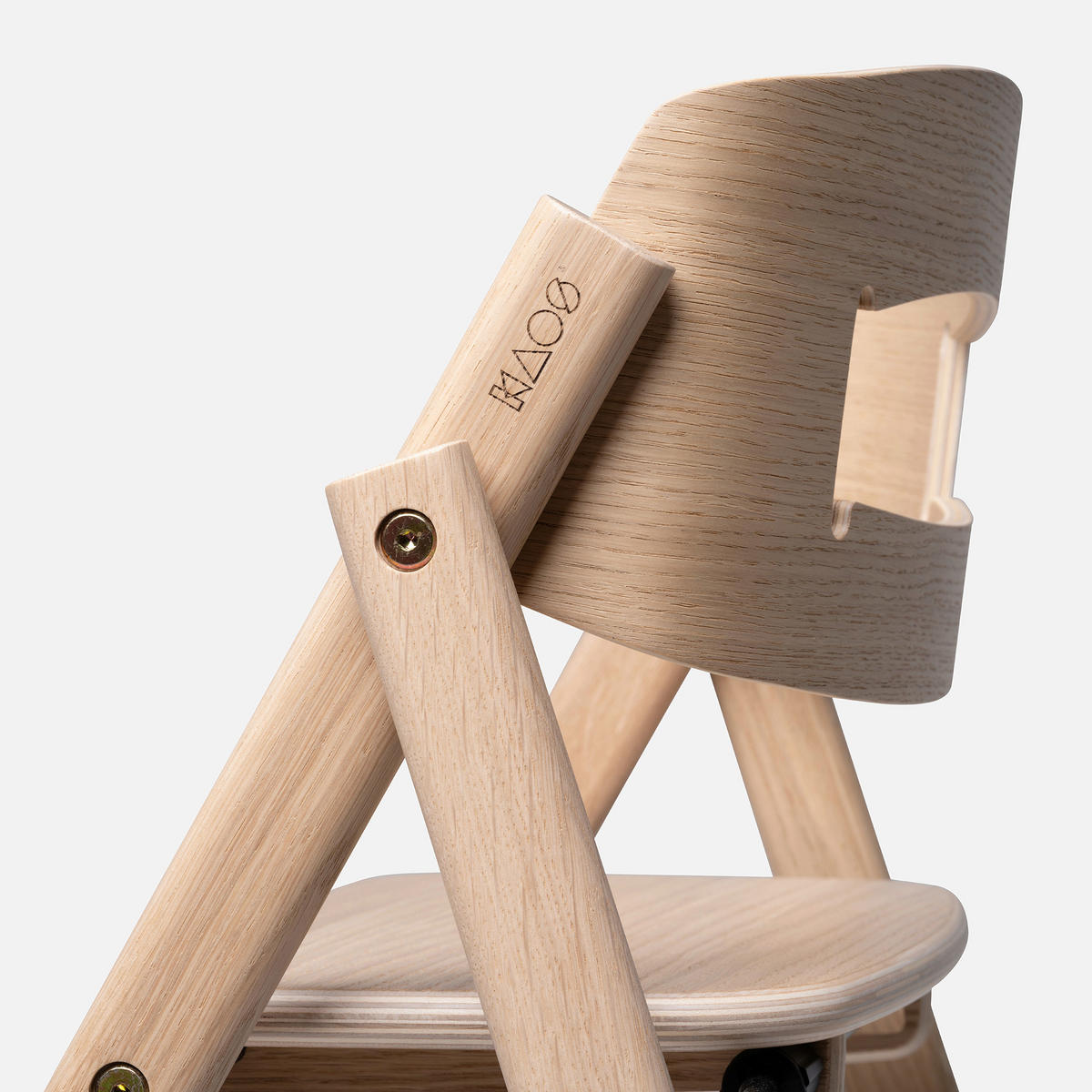 HRANILICA  KAOS Klapp High Chair  - hrast medunac, Basics, drvo (45,5/60/81cm)