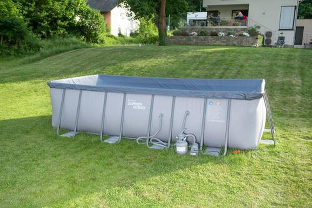 POOL-SET PGP41809522-AN 274/132/549 cm  - Anthrazit, KONVENTIONELL, Kunststoff/Metall (274/132/549cm)