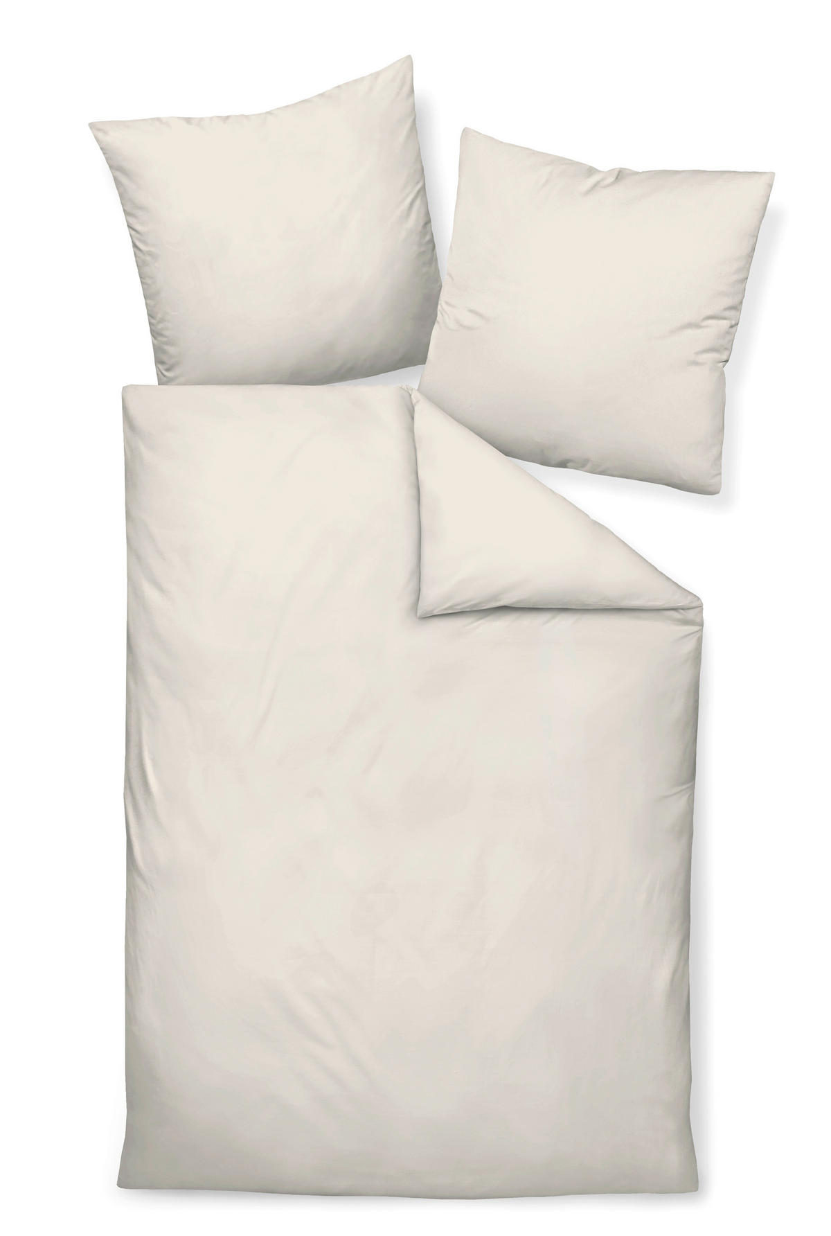 BETTWÄSCHE Giacomo Makosatin 200/200 cm  - Champagner, Basics, Textil (200/200cm) - Janine